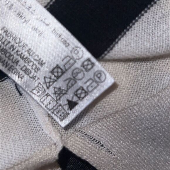 ZARA Ivory Black Striped Lightweight Pullover Sweater-M - Picture 10 of 10